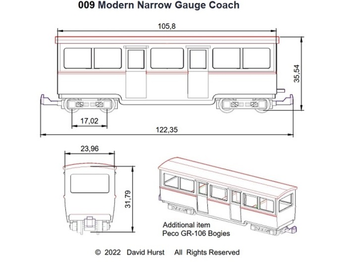 009 Modern Coach  3d printed 
