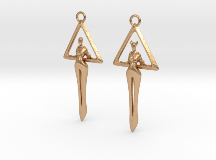 EVIL SAINT EARRINGS 3d printed