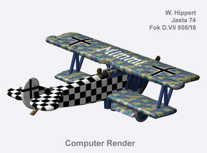 Wilhelm Hippert Fokker D.VII (full color) 3d printed