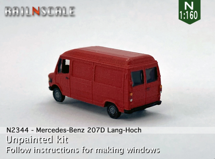 Mercedes-Benz 207D Lang-Hoch (N 1:160) 3d printed 