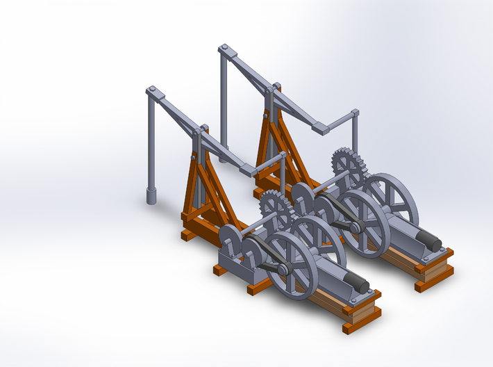 TWO 1910 OIL WELLS 3d printed