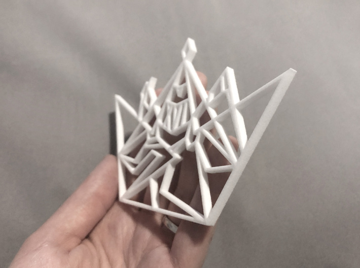 Plastic Pendant 3d printed Large Pendant