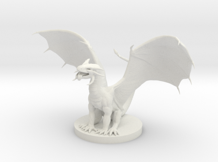 Sapphire Dragon wyrmling 3d printed 