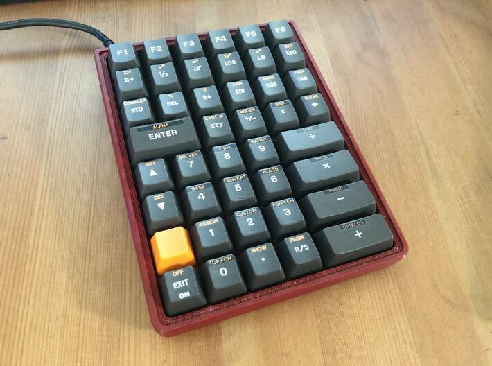 Free42 Hand Wired Keyboard Case 3d printed Top