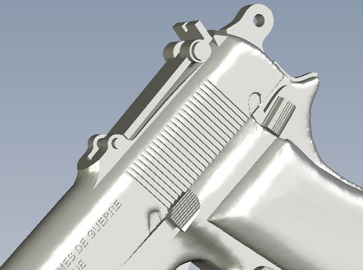1/16 scale FN Browning Hi Power Mk I pistol Bd x 3 3d printed 