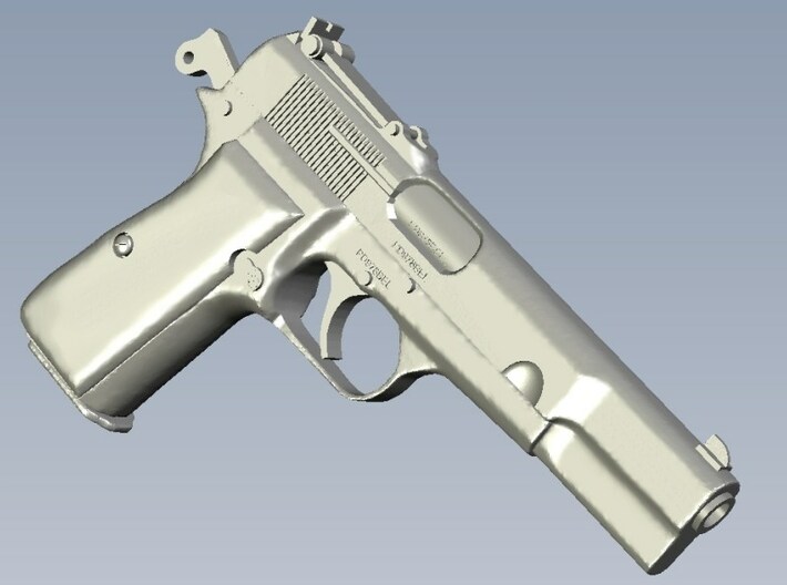 1/16 scale FN Browning Hi Power Mk I pistol Bc x 1 3d printed 
