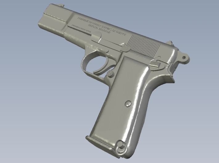 1/16 scale FN Browning Hi Power Mk I pistol Ad x 1 3d printed 