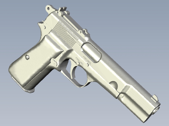 1/15 scale FN Browning Hi Power Mk I pistol Bd x 1 3d printed 