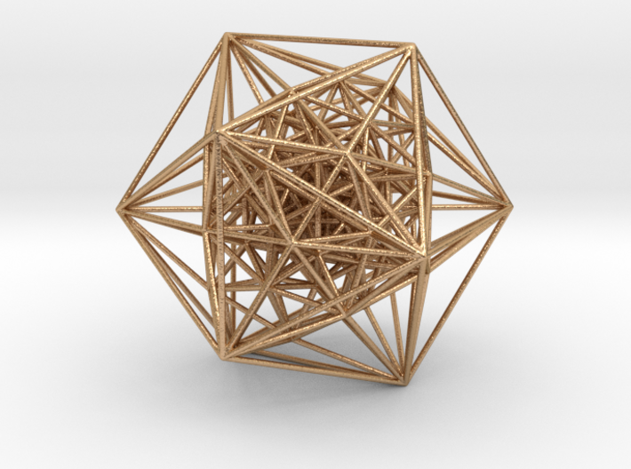 600-Cell, Perspective Projection, Vertex centered 3d printed