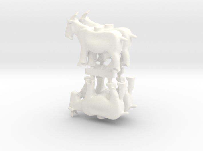 4 x Goats 3d printed