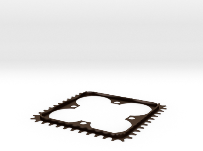 Sqr Chainring 104 BCD 48T 3d printed Steel Chainring