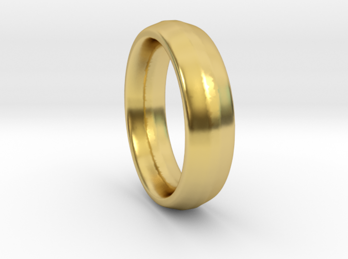 Men's Size 10 - 19.8mm Round Wedding Band 3d printed