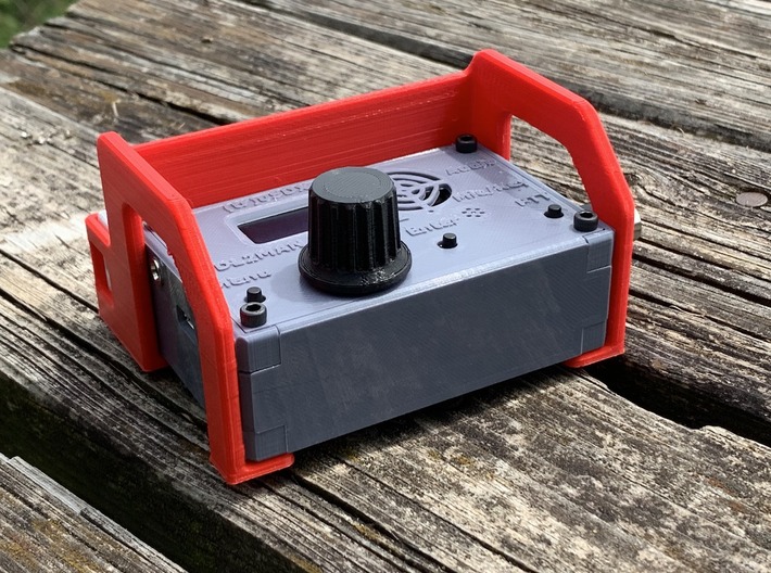 (tr)uSDX protection frame with 9V battery seat 3d printed 