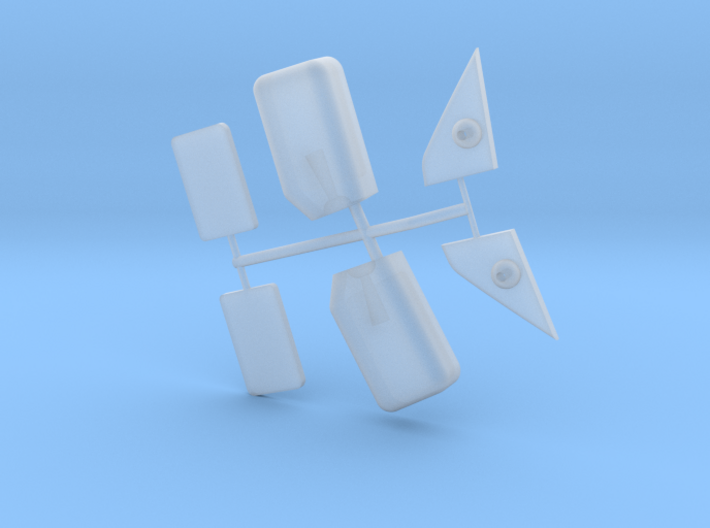Wheeler - wing mirrors (2) 3d printed 