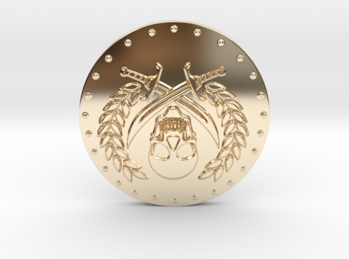 Pirate Coin 3d printed
