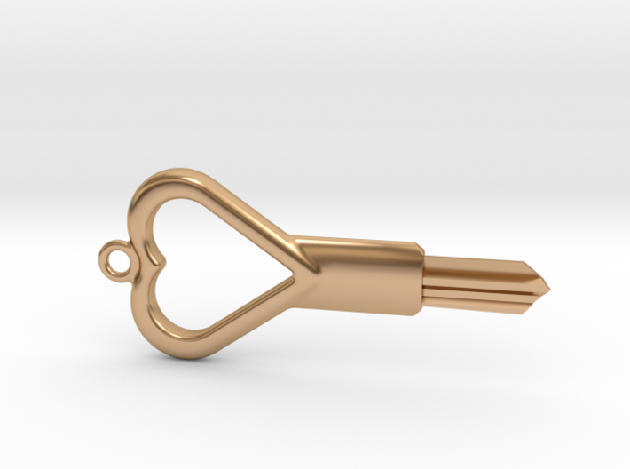 ABUS Pad Lock Key Blank - Heart Design 3d printed
