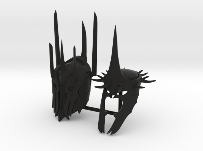 SAURON AND WITCH KING HELMETS 3d printed