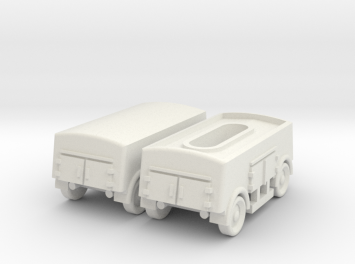 1/87 German A2 trailer for gas Wehrmacht 3d printed
