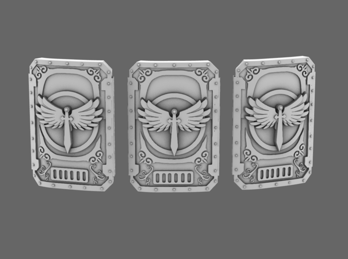 Angels Of Shadow Heavy Boarding Shields 3d printed 