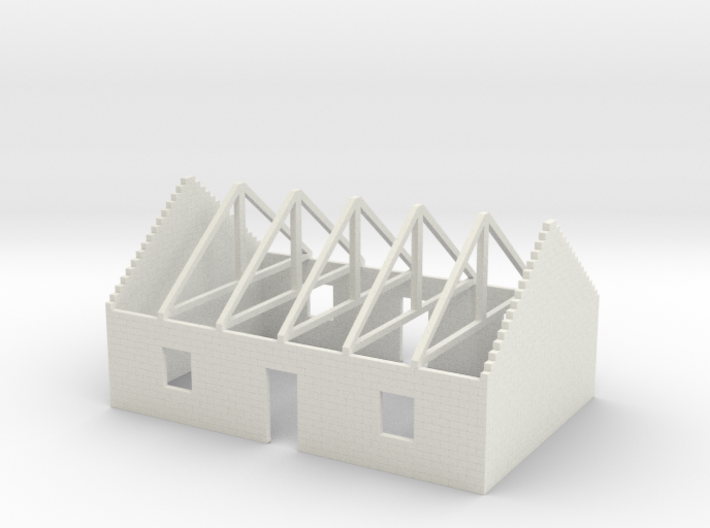 House in Construction 1/120 3d printed