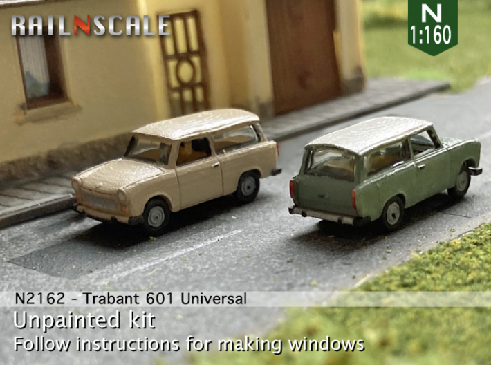 Trabant 601 Universal '80 (N 1:160) 3d printed