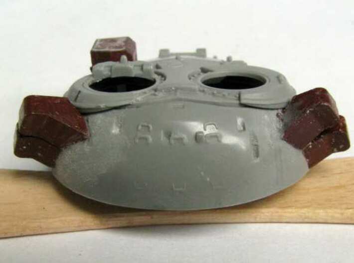1:72 T-55AM Merida update set-selected parts only! 3d printed 3D printed pars (brown) on a plastic model