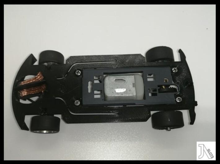 Chassis for SCX Ford Fiesta JWRC 3d printed 