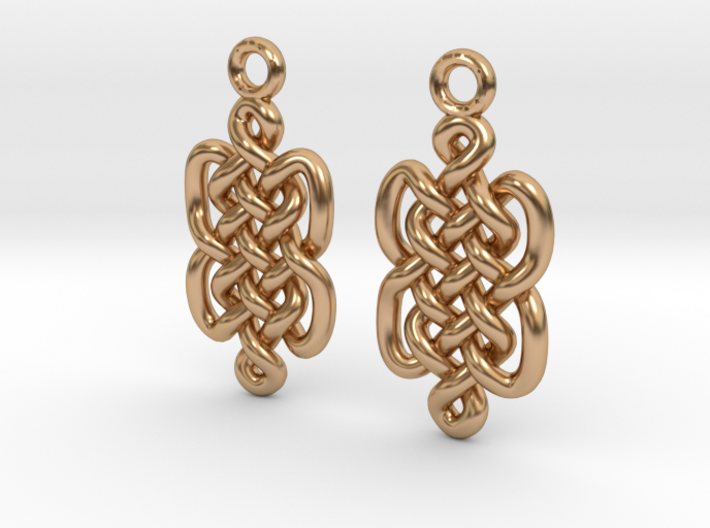 Knots [earrings] 3d printed