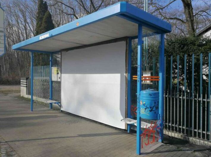 Tram- oder Bushaltestelle / tram or bus stop 3d printed 