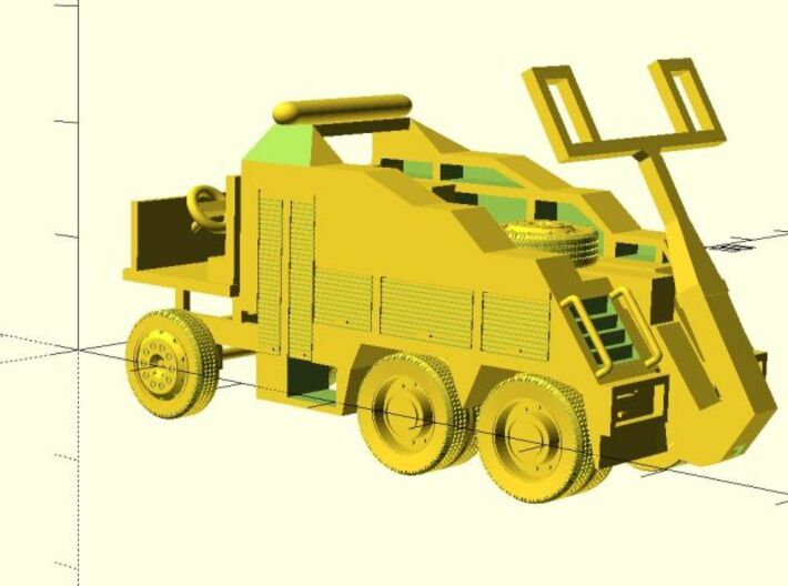 Abschlepper ohne Kabine / wrecker without cab 3d printed 