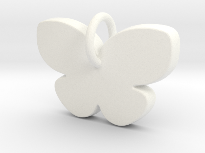 Butterfly Pendant - Makom Jewelry 3d printed