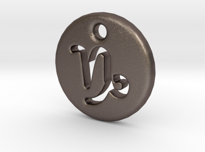 Capricorn Necklace Charm 3d printed