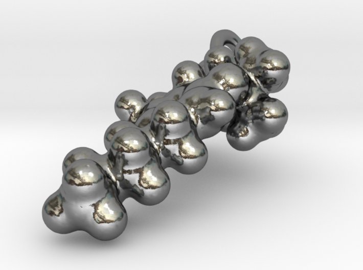 THC Molecule Pendant 3d printed