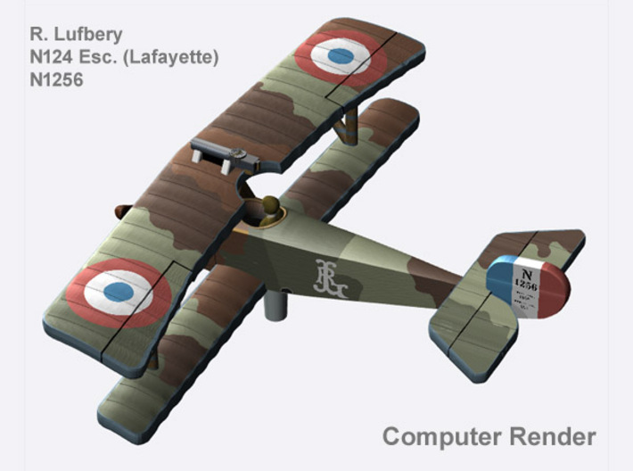 Raoul Lufbery Nieuport 11 (full color) 3d printed