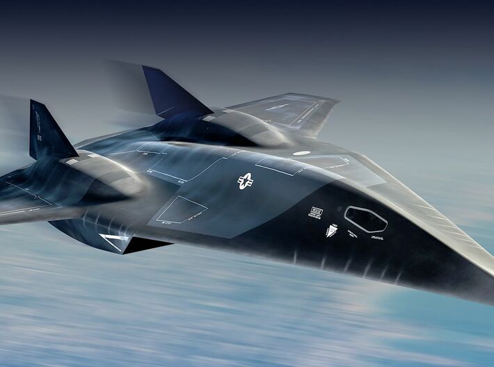 Lockheed Martin &quot;Darkstar&quot; Hypersonic Aircraft 3d printed