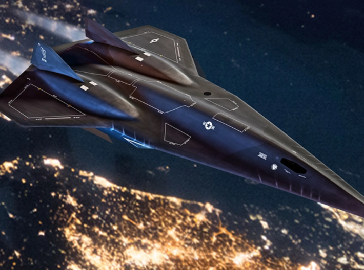 Lockheed Martin "Darkstar" w/Landing Gear 3d printed 
