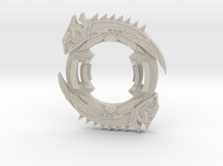 Beyblade Winguana-2 | Anime Attack Ring 3d printed