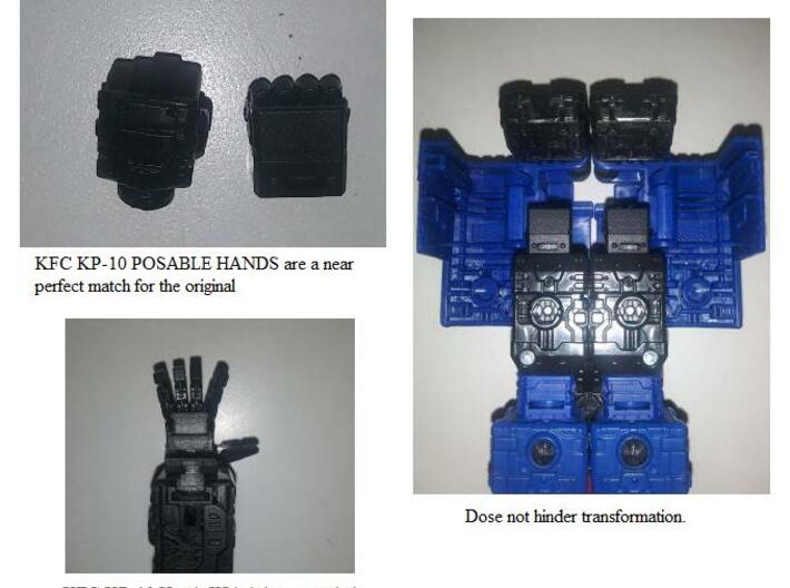 Siege Ratchet/CrossHairs/Ironhide Hand adapters  3d printed 