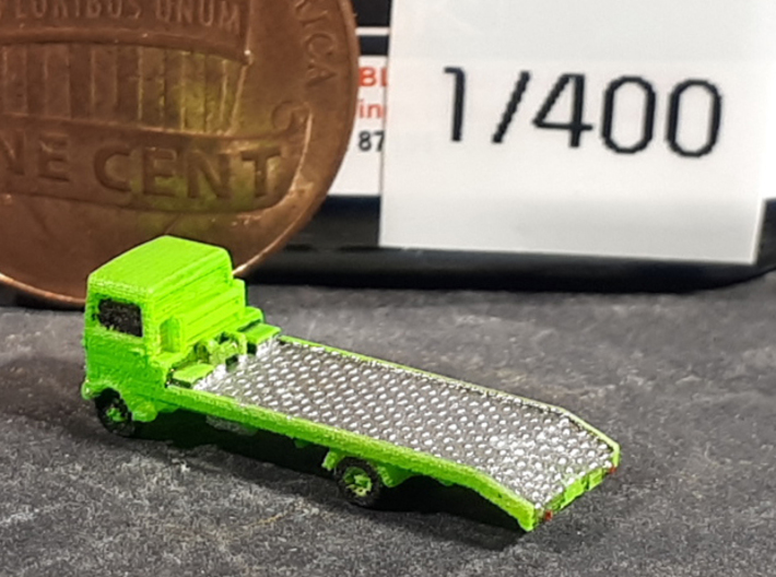tow MB LP608 flatbed transporter wrecker 3d printed 