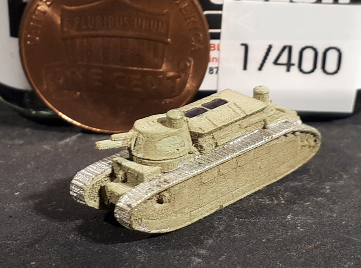 Char FCM 2C tank WW1-WW2 3d printed 