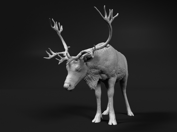 Reindeer 1:72 Standing Female 1 (mirrored) 3d printed 