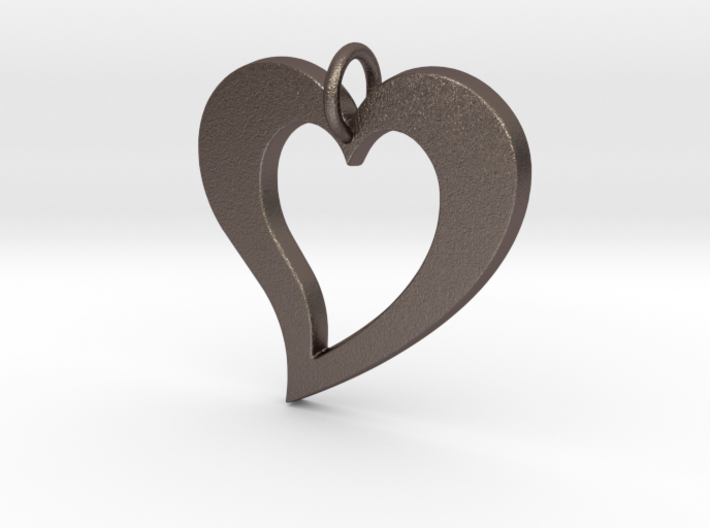 Love Heart- Makom Jewelry 3d printed