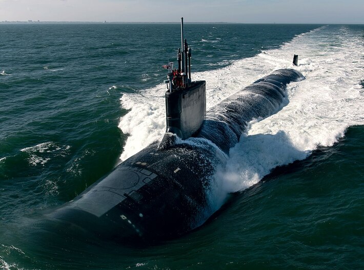 Nameplate USS Montana SSN-794 3d printed Virginia-class nuclear-powered attack submarine USS Montana SSN-794.