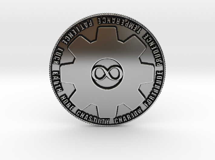 COIN OF 9 VIRTUES CRYTPO-KILLER$ 3d printed