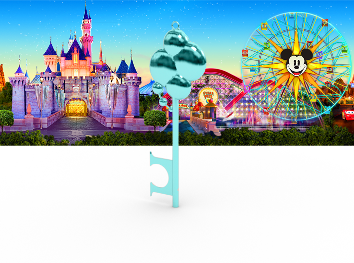 Disneyland Imagine Key (Vertical) 3d printed 