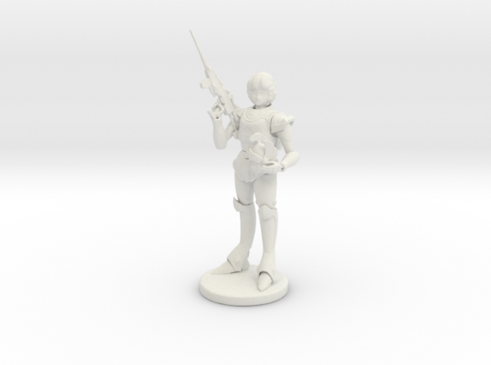 Robotech 100mm Southern Cross ATAC Female Officer 3d printed