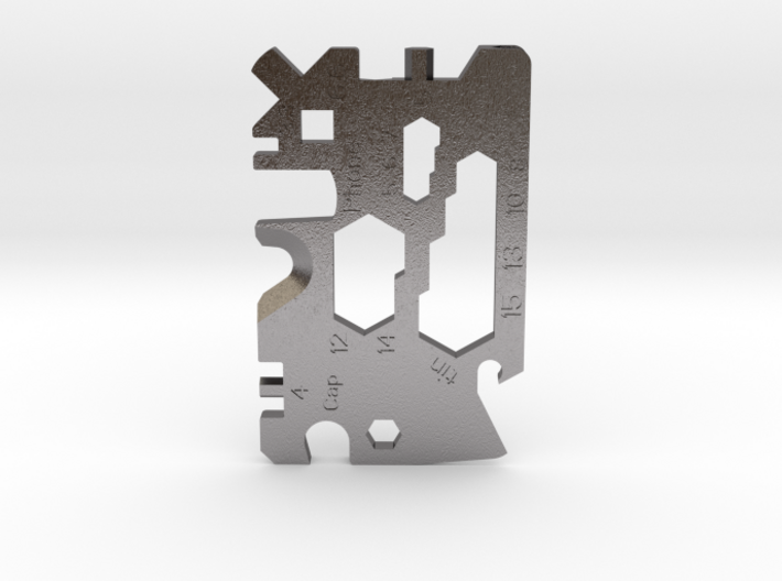 MultiCard - universal lightweight pocket tool 3d printed