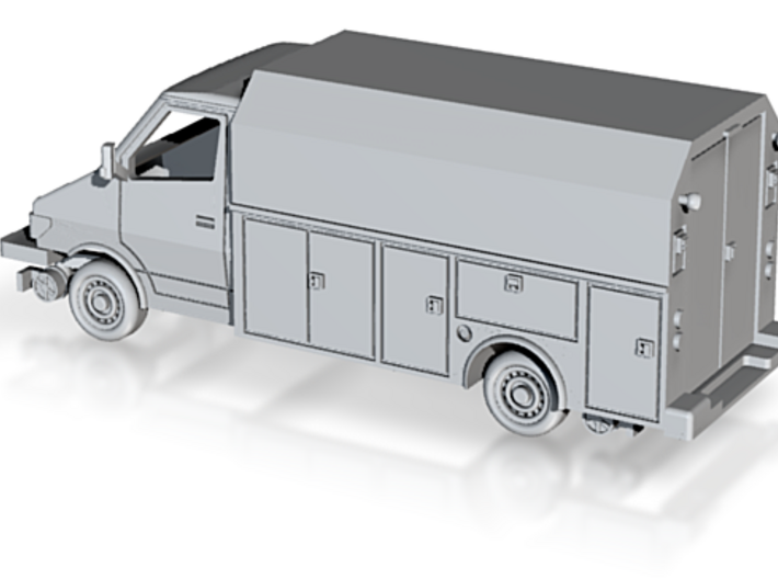 MOW Service Van Box Bed 1-87 HO Scale 3d printed