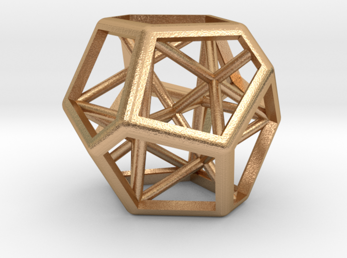 Skew Dodecahedron (D12), Regularoid 3d printed