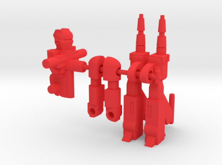 Cher and Fitor RoGunners 3d printed Red parts